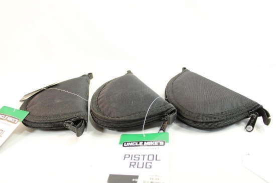 Three Uncle Mike's pistol rug zip up cases