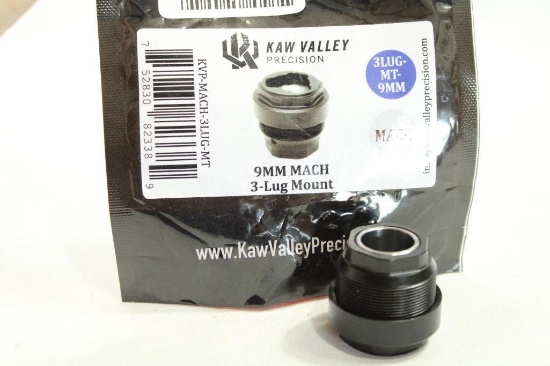 Kaw Valley precision 9MM mach 3-lug mount