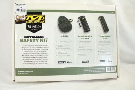 Mechanix Wear suppressor safety kit, includes x pad, cover and transport bag, new in box