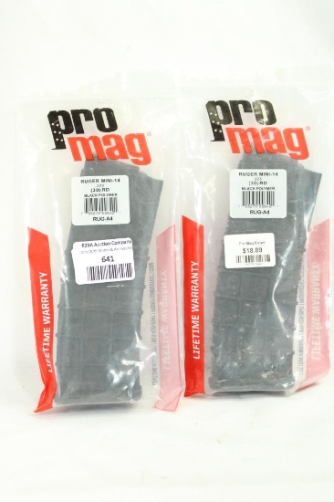 Two Ruger Mini-14 .223 magazine 30 rnd, new in pkg