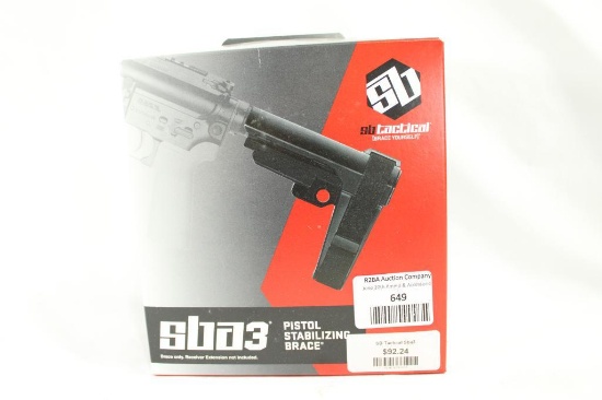 SB Tactical SBA3 pistol stabilizing brace, new in box