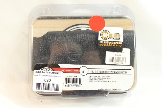 1791 left hand size 5 multi-fit IWB smooth concealment holster fits most compact frames with rails.