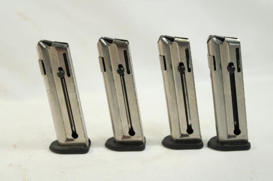 Four Walther P22 .22LR mags