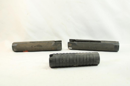 Two Pachmayr forends for Mossberg 500 and one unknown forend