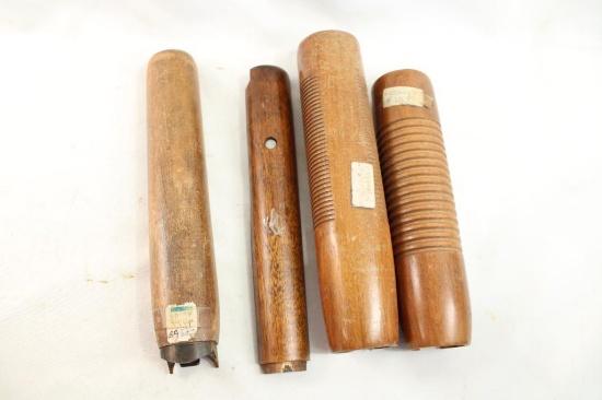 Four wood forends, two for Mossberg, one for Savage 94 12 gauge and one ?