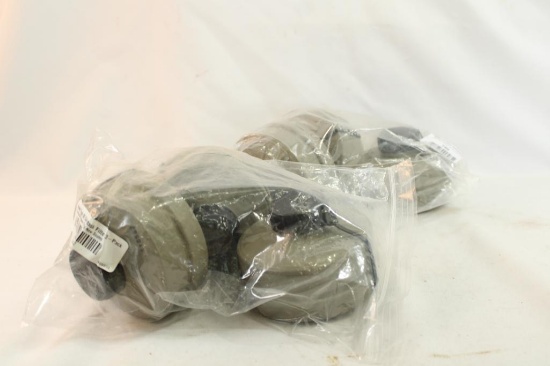 Two pkgs of Israeli type 80 gas mask filters, 6 count total