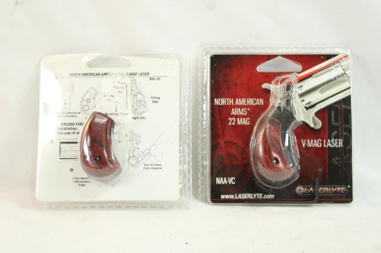Two North American Arms V-Mag lasers, new in pkgs