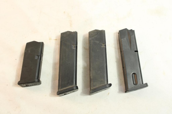 Four .40 mags, 2 Glock 15 rnd and one Glock 9 rnd and one Beretta 10 rnd
