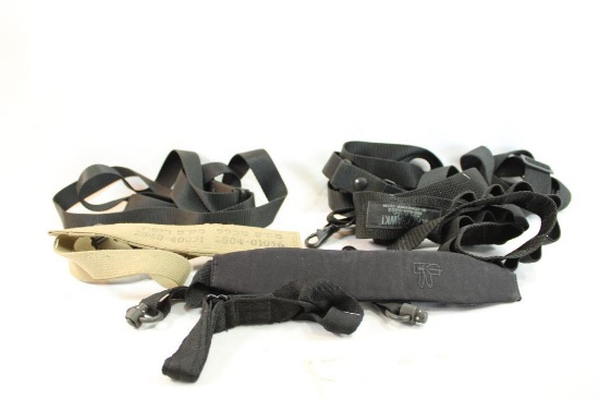 Six nylon gun slings