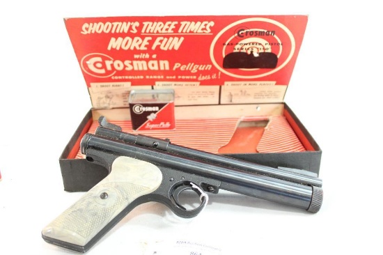 Crosman 150 22 Cal pellet pistol with box and pellets