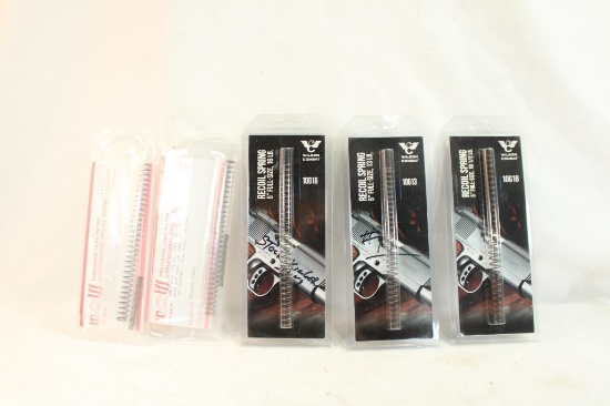 Five pistol recoil springs, new in pkg