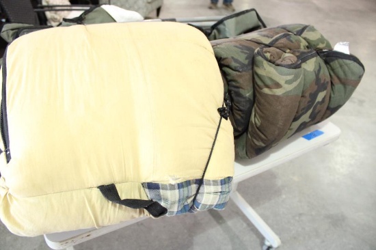 Two sleeping bags, used