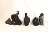 Five nylon holsters