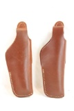 Two Hunter leather thumb break holsters, fits Colt Commander, Browning Hi Power and other similar