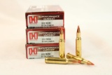 Three boxes of Hornady Varmint 222 Rem 50 gr V-Max. Count 60.