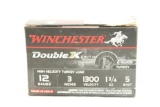 One box of Winchester 12 ga Double X #5 shot. Count 10.