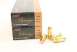 Two boxes of Bronze 40 S&W 165 gr FMJ-FP. Count 100.