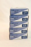 Five boxes of Scorpio 223 Rem 55 gr FMJ. Count 100.