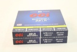 Two boxes of CCI 22 LR shotshells #12 shot. Count 40.