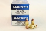 Two boxes of MagTech 380 auto 95 gr JHP. Count 100.