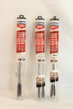 Three Birchwood Casey 22 handgun cleaning brushes. In packages. Count 9.