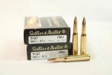 Two boxes of Sellier & Bellot 7x57, 140 gr FMJ. Count 40.