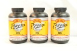 Three bottles of Hodgdon RS Pyrodex. Will not ship, pick-up only.