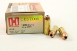 One box of Hornady 10mm auto 180 gr XTP. Count 20.