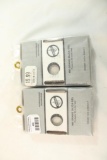 Two packages of dehumidifier desiccant. In packages.