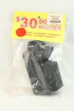 One 30 dollar left handed belt clip holster. In package.
