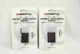 Two Magpul M-lok aluminum offset rails for light/optic mounts, new in pkgs