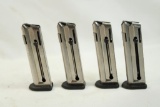 Four Walther P22 .22LR mags