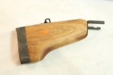 Wood rifle butt stock