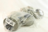 Two pkgs of Israeli type 80 gas mask filters, 6 count total