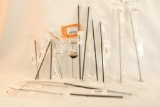 Sixteen various size gas tubes, new in pkgs