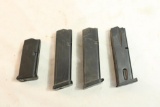 Four .40 mags, 2 Glock 15 rnd and one Glock 9 rnd and one Beretta 10 rnd