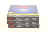Three boxes of CCI 22 LR #12 shot. Count 30.
