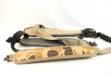 Three padded shoulder gun slings