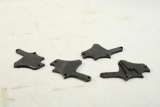 Four S&W J frame side plates
