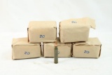 Five packages of .223 FMJ, 100 count total