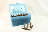 Plastic ammo box with .308 Win, 50 count total