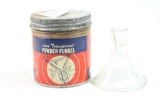 One transparent powder funnel in can