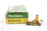 Box of Remington 38 Special 148 gr lead wadcutter, 50 count
