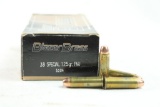 Box of Blazer Brass 38 special 125 gr FMJ, 50 count
