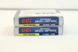 Two boxes of CCI 38 SPL/357 shotshells #9 shot. Count 20.