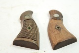 Set of wood S&W K frame grips