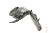Black gun belt with holster