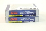 Two boxes of CCI 38 SPL/357 shotshells #9 shot. Count 20.