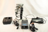 Box containing a Topaz system signature LCD, Alarm Lock infrared printer, Symbol barcode scanner
