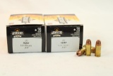 Two boxes of Armscor 9mm 124 gr JHP. Count 40.
